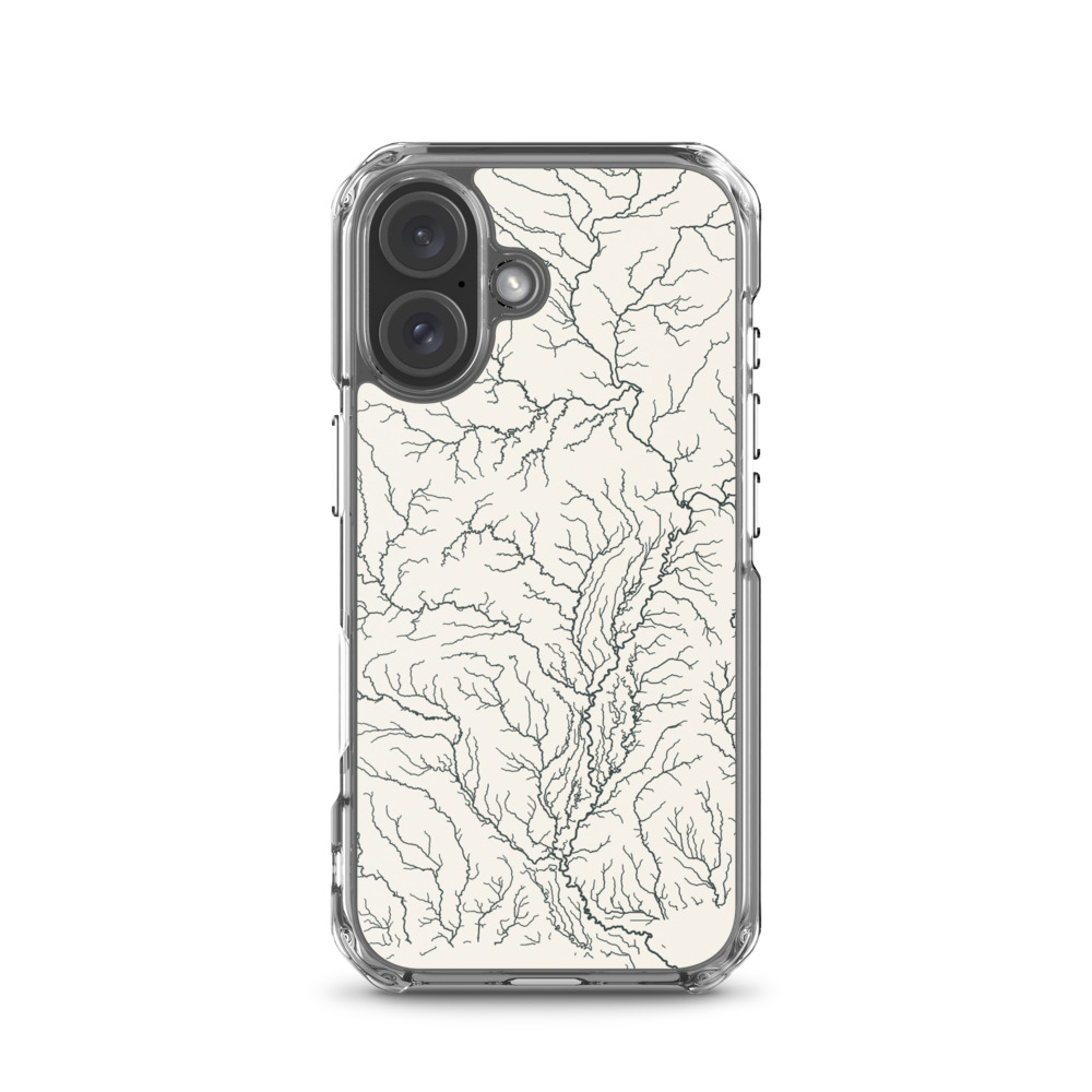 Custom river iPhone case — example design