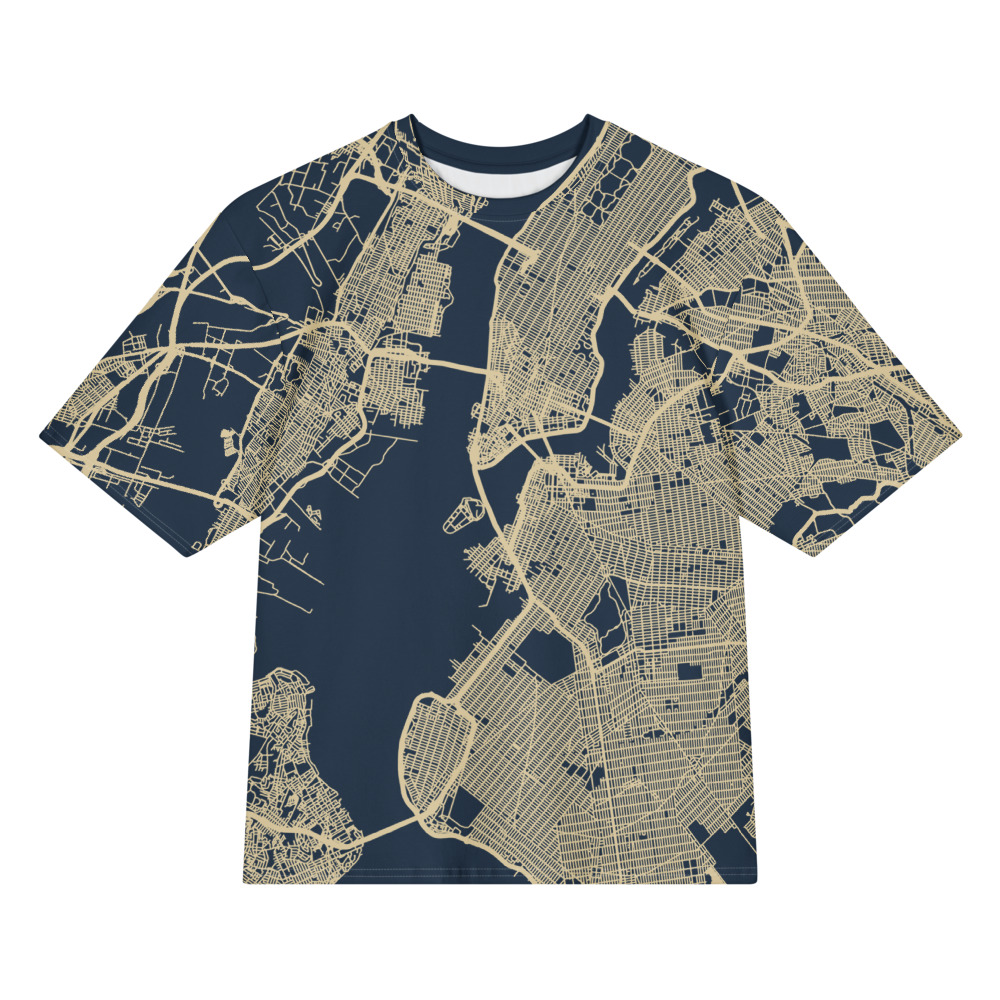 Oversized T custom map — example design
