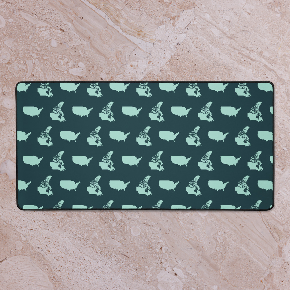 Repeat Print Desk Mat — Front