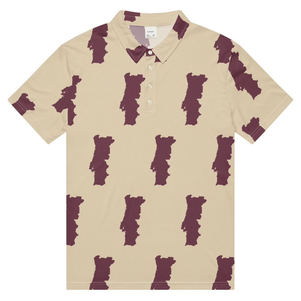 Repeat print slim fit polo gallery image 2