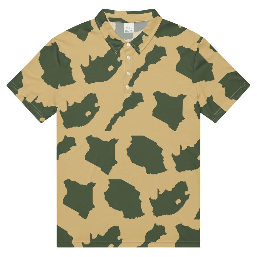 Repeat print slim fit polo gallery image 4