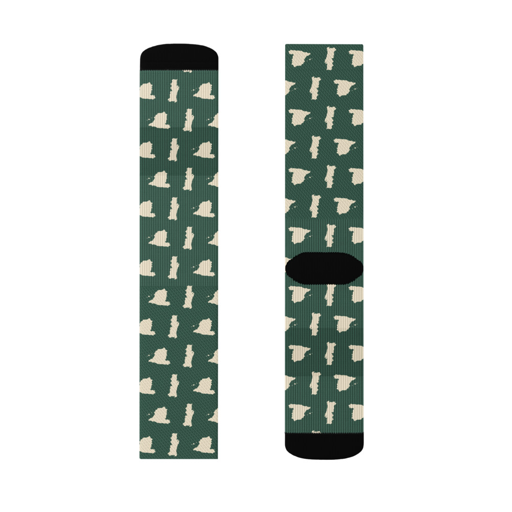 Repeat Print Socks — leg_front_left